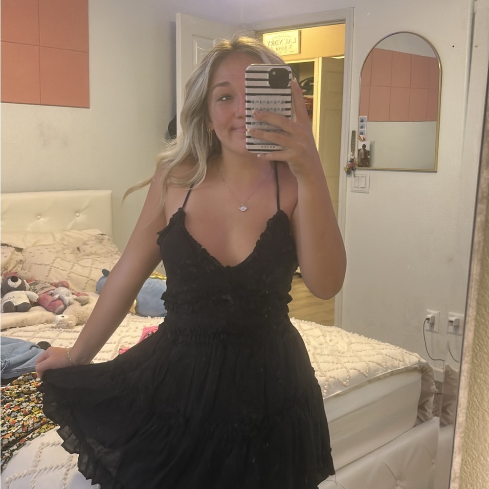 Francesca's Collections Black Mini Dress